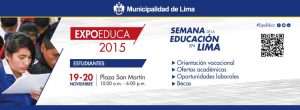 FUNIBER Perú patrocina EXPOEDUCA Estudiantes 2015 en Lima (Perú)