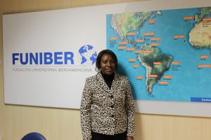 FUNIBER recibe la visita de la Delegada de Gabón