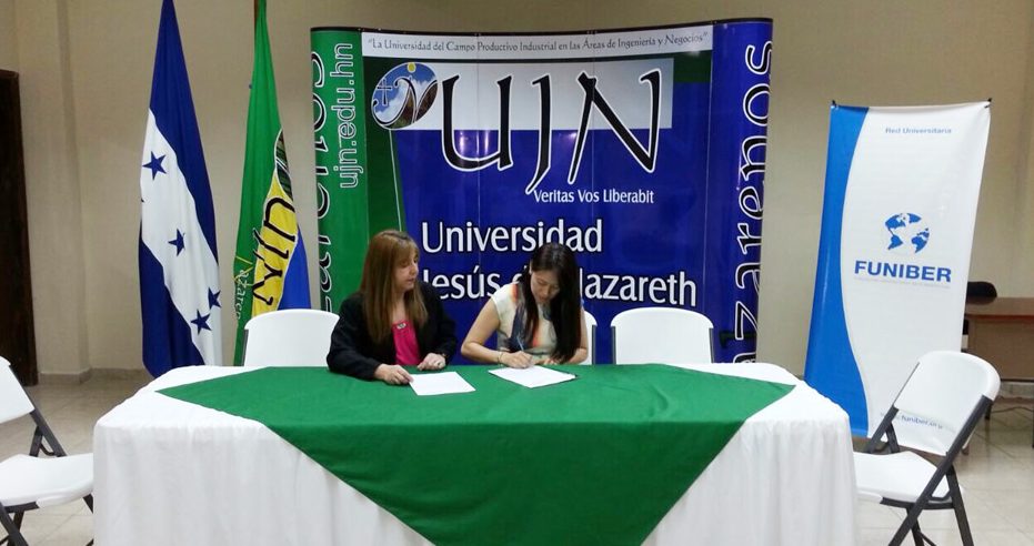 FUNIBER Honduras firma convenio de colaboración con la Universidad Jesus de Nazareth (UJN)