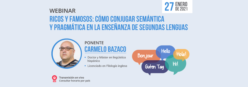 FUNIBER organiza webinar sobre semántica en la enseñanza del español