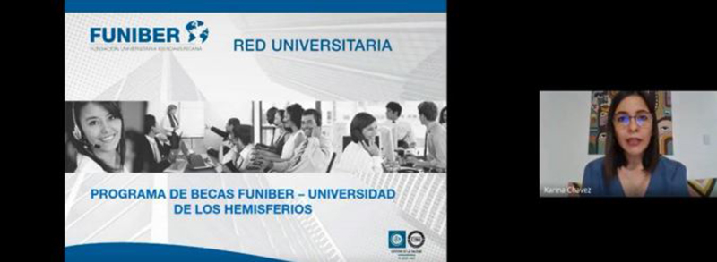 FUNIBER Ecuador y la Universidad de los Hemisferios realizan una sesión informativa virtual