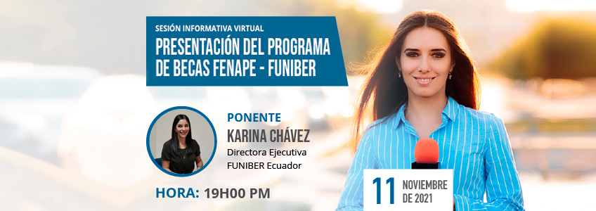 FUNIBER Ecuador realizará sesión informativa de Programa de Becas FENAPE-FUNIBER