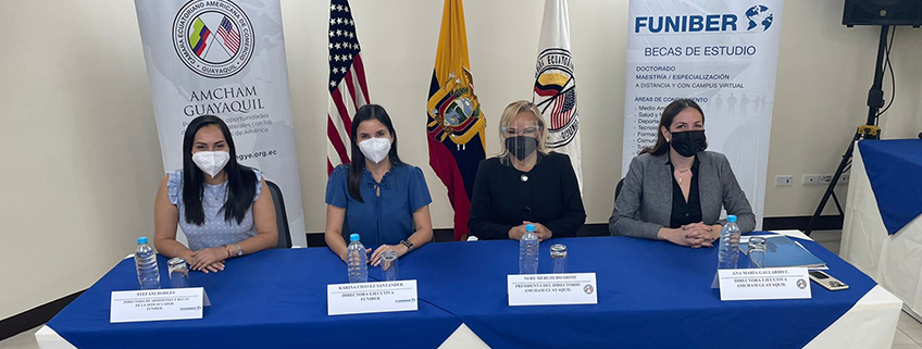 FUNIBER y la Cámara de Comercio Ecuatoriano Americana AMCHAM firman convenio