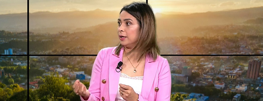 Directora de FUNIBER Honduras, entrevistada en el canal de televisión LTV