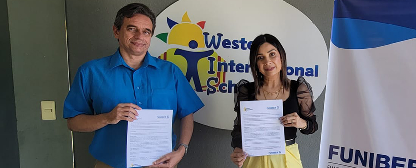 FUNIBER firma convenio de colaboración con la escuela hondureña Western International School