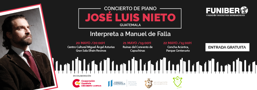El pianista José Luis Nieto retoma su agenda de conciertos en Guatemala