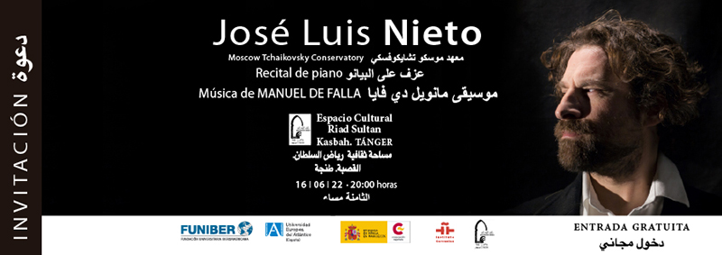 El pianista José Luis Nieto realiza un concierto en Tánger, Marruecos
