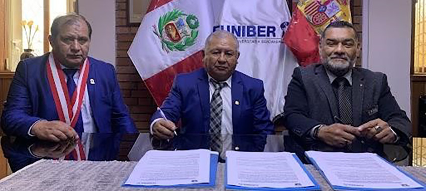FUNIBER firma convenio de cooperación interinstitucional con la Universidad Nacional Daniel Alcides Carrión