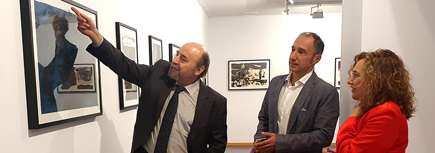 FUNIBER inaugura una exposición de Antoni Clavé en el Campus de Ponferrada de la Universidad de León