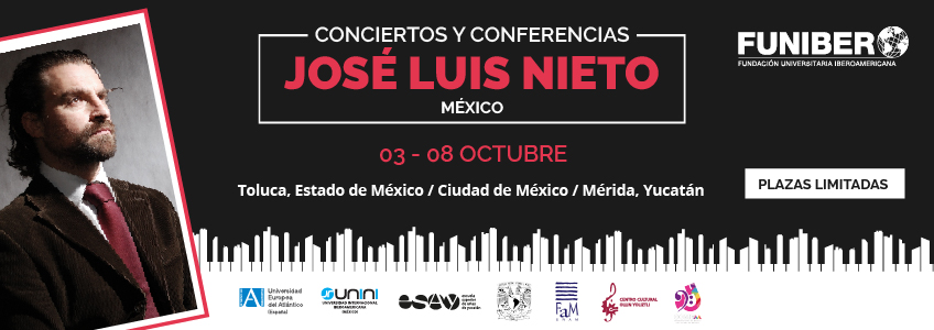 La gira de conciertos del pianista español José Luis Nieto se traslada a México