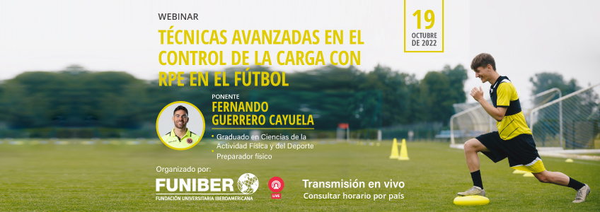 FUNIBER organiza un webinar sobre herramientas para el entrenamiento en el fútbol