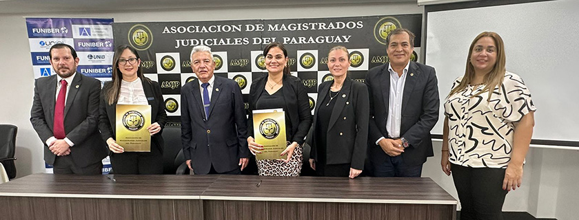 FUNIBER concreta la firma de un convenio con la Asociación de Magistrados Judiciales del Paraguay