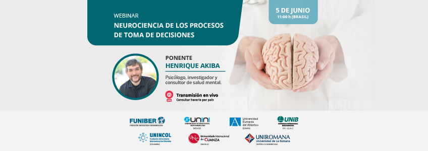 FUNIBER organiza el webinar «Neurociencia de los procesos de toma de decisiones»