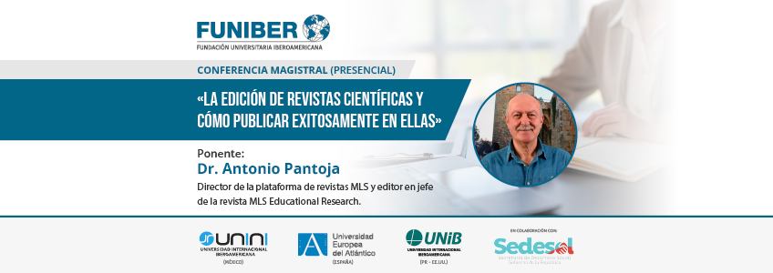 Antonio Pantoja imparte la conferencia «La edición en revistas científicas y cómo publicar exitosamente en ellas»