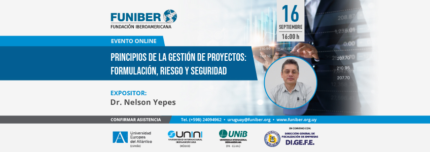 FUNIBER organiza la conferencia virtual «Principios de la gestión de proyectos: formulación, riesgo y seguridad»