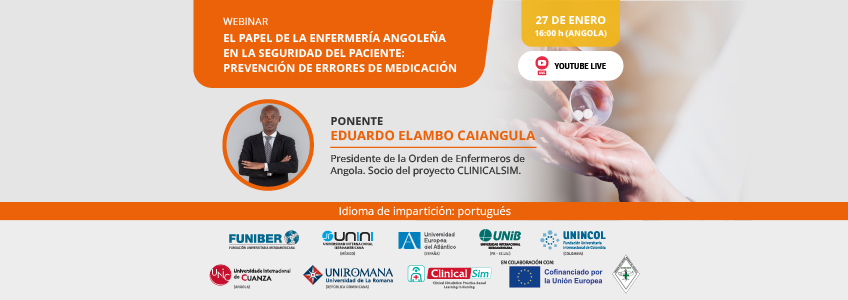 FUNIBER organiza el webinar «El papel de la enfermería angoleña en la seguridad del paciente: prevención de errores de medicación»