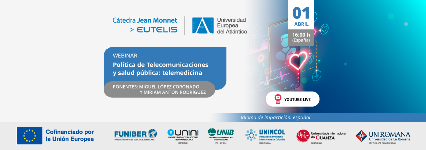 FUNIBER organiza el webinar «Política de Telecomunicaciones y salud pública: telemedicina»