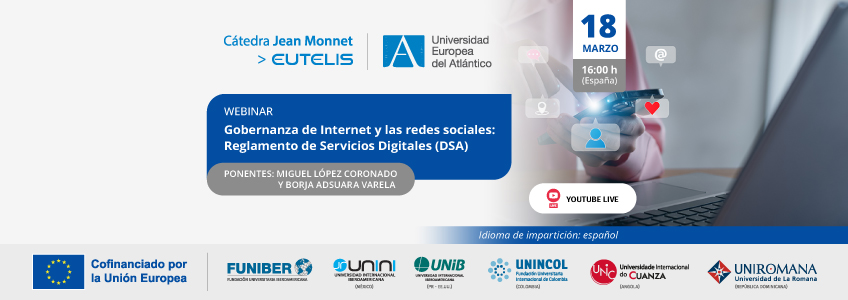 FUNIBER organiza el webinar «Gobernanza de Internet y las redes sociales: Reglamento de Servicios Digitales (DSA)»