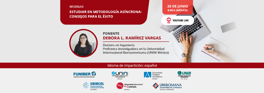 FUNIBER organiza el webinar «Estudiar en metodología asíncrona: consejos para el éxito»