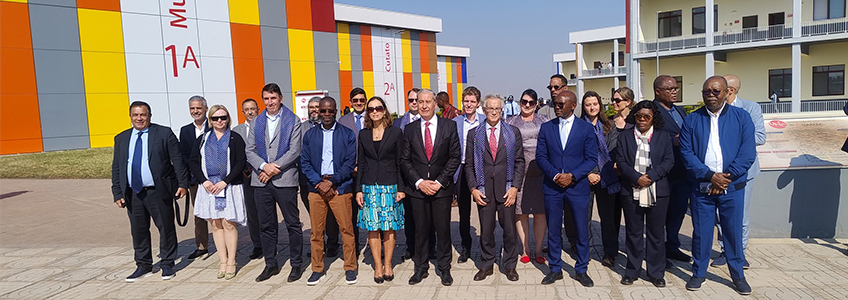 Amplia repercusión tras la visita de la embajadora de la Unión Europea a la Universidad Internacional do Cuanza, de la red de FUNIBER