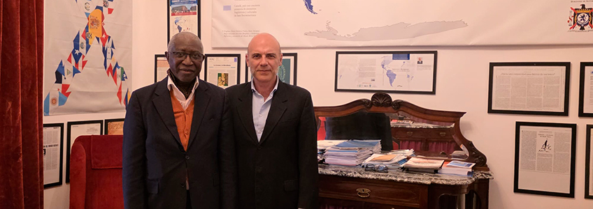 El exembajador de Guinea-Bisáu en España, Paulo da Silva, realiza una jornada Institucional con la Cátedra FUNIBER