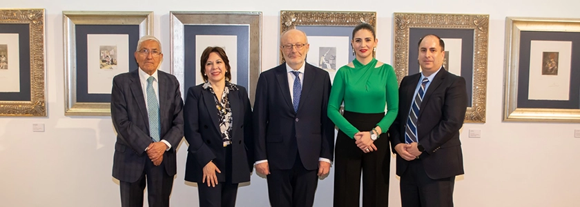 La Obra Cultural de FUNIBER y de la Universidad Europea del Atlántico inaugura en Bolivia la exposición «Del Capricho al Disparate» de Goya y Dalí