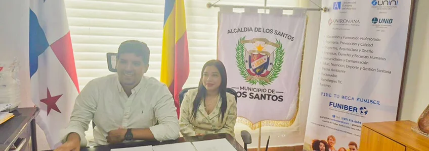 FUNIBER y el Municipio de Los Santos firman un convenio para otorgar becas a colaboradores y sus familias