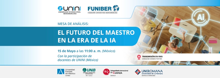 FUNIBER y la Universidad Internacional Iberoamericana de México celebran el webinar «El futuro del maestro en la era de la IA»