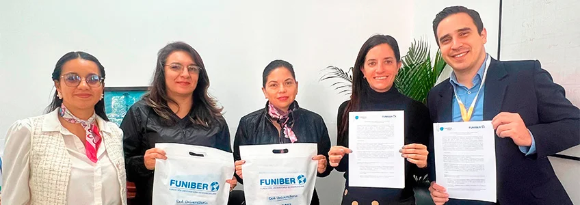 FUNIBER suscribe un convenio de colaboración con la Fundación Educativa Comuna para fortalecer la proyección académica internacional