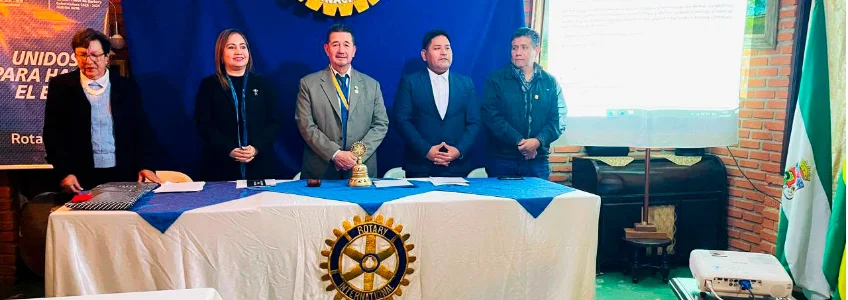 FUNIBER Bolivia participa en el encuentro del Rotary Club Güembé Santa Cruz con motivo de la visita de la Gobernadora del Distrito 4690