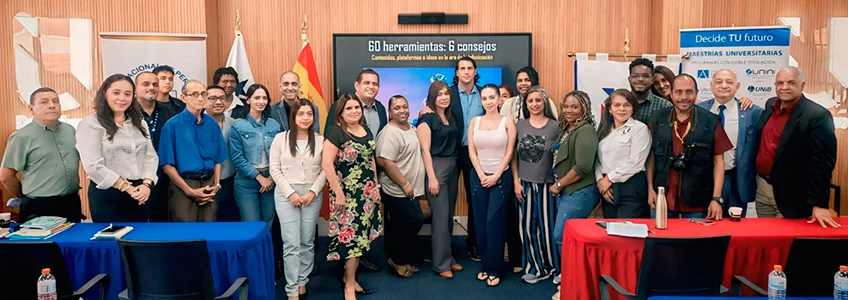 FUNIBER Panamá impulsa el diálogo sobre comunicación e inteligencia artificial durante la gira del Dr. Santiago Tejedor